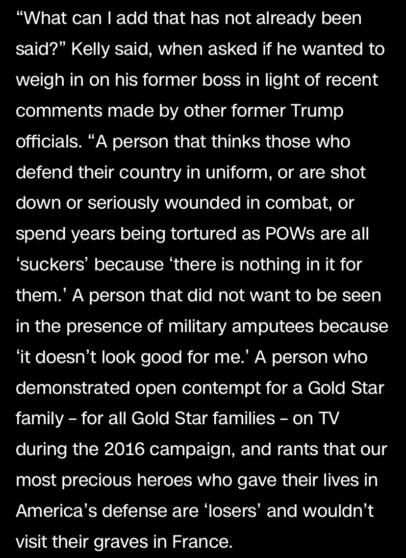 alexbward's tweet photo. John Kelly, Trump’s former chief of staff, confirms in statement to @jaketapper several elements of stories about Trump’s contempt for wounded veterans etc. reported on by @JeffreyGoldberg, @sbg1 &amp; @peterbakernyt https://t.co/1xHxvj3WET https://t.co/22sr8JzX3K