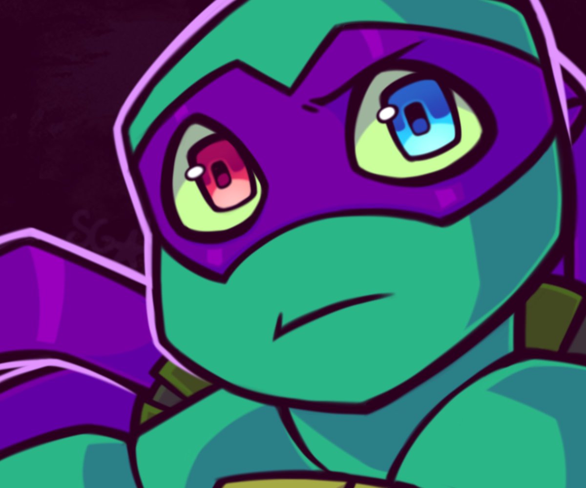 TheTrueTreeMan's tweet photo. Cringetober 2023  Day 1 Heterochromia
HAPPY SPOOKY MONTH TO EVERYONE And with the start of the "tober" challenges!

I decided to draw Donnie from the TMNT AU 
AU belongs https://t.co/fmVRqwoHdw

#cringetober2023 
#TeenageMutantNinjaTurtles 
#TMNT 
#tmntdonnie 
#tmntdonatello https://t.co/OxM7cAGvGl