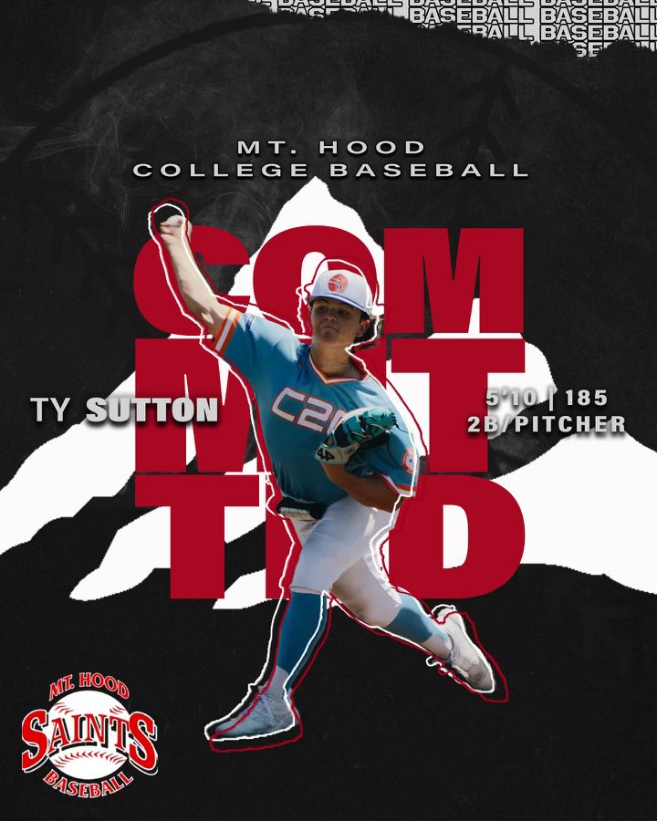 Ty Sutton (@ty_sutton8) on Twitter photo I am extremely excited to announce that I will be furthering my academic and athletic career <a href="/mthoodbaseball/">Mt Hood Saints Baseball</a> . I wanna thank my parents and everyone that has helped me get to the next level. Go Saints!!! I am extremely excited to announce that I will be furthering my academic and athletic career <a href="/mthoodbaseball/">Mt Hood Saints Baseball</a> . I wanna thank my parents and everyone that has helped me get to the next level. Go Saints!!!