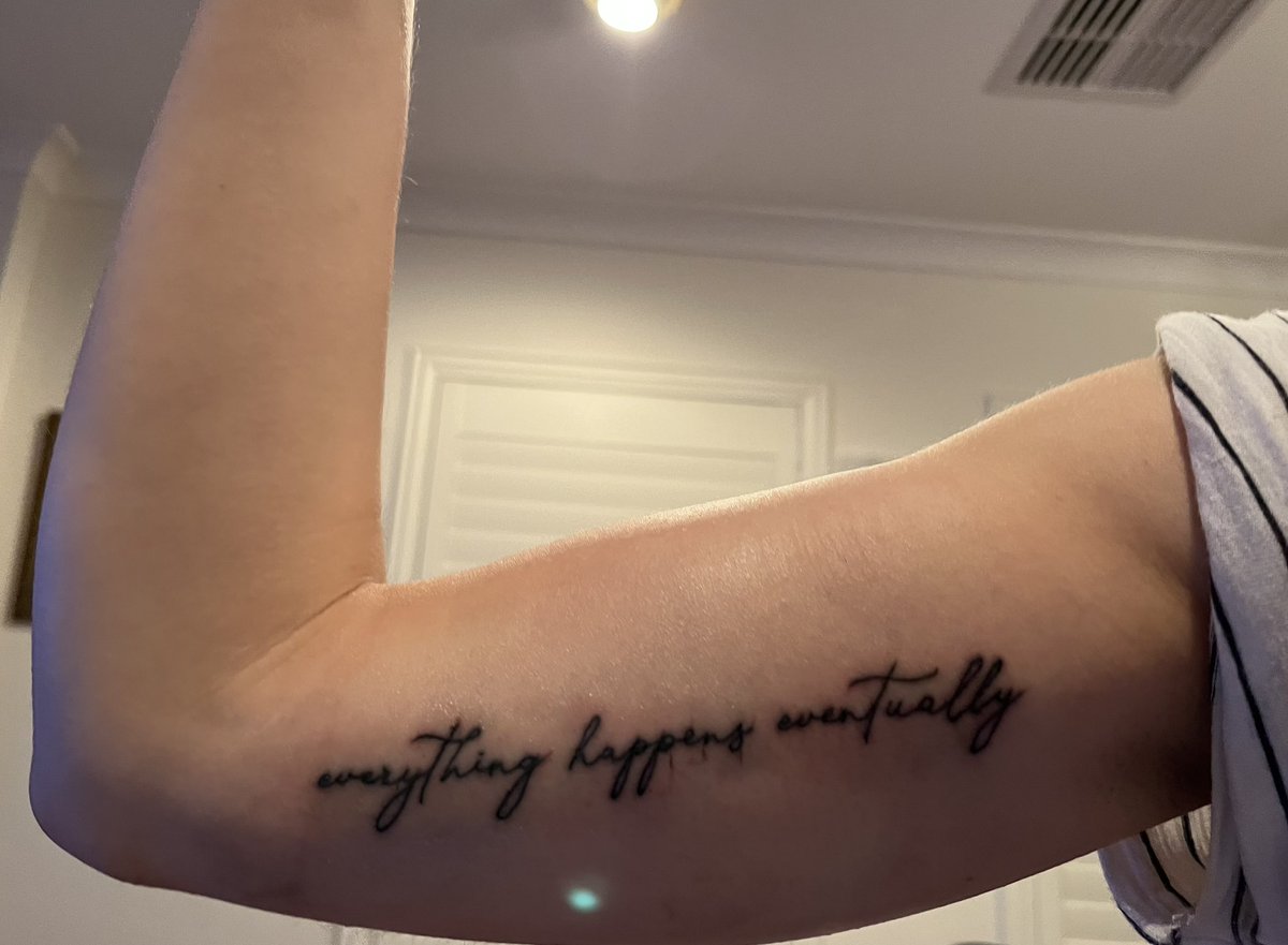 Finally got it! “Everything happens eventually.” #bones #bonestv #tattoo @HartHanson