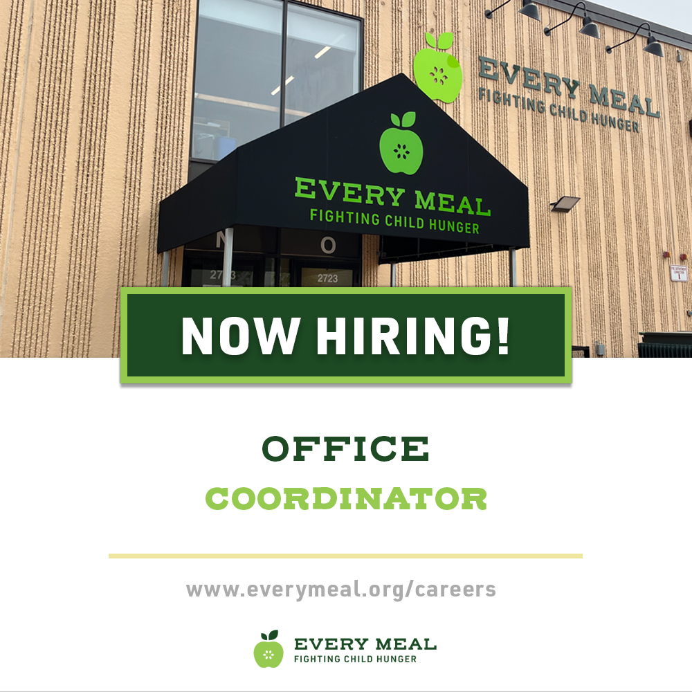 Do you enjoy coordinating reception and experience of visitors and supporters? If this is you or someone you know, consider applying as a Office Coordinator to be part of the Every Meal team!
Apply directly &amp; view the position description - hubs.ly/Q023_nfT0