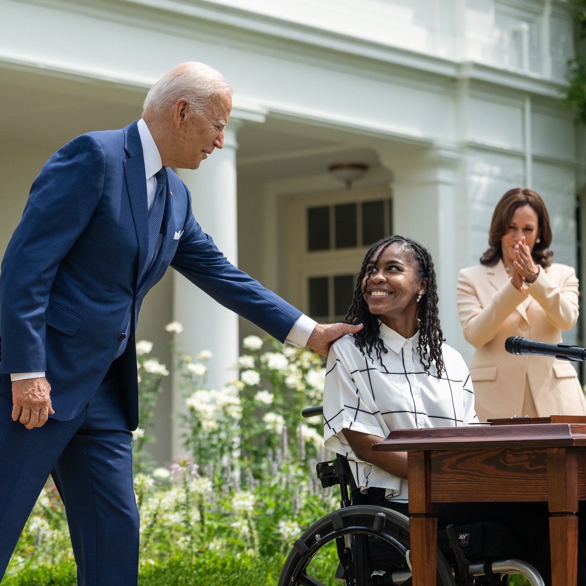 Today, we celebrated the Americans with Disabilities Act and our commitment to building an America for all. For more than 61 million Americans with disabilities, this law is a source of opportunity, inclusion, respect, and dignity.