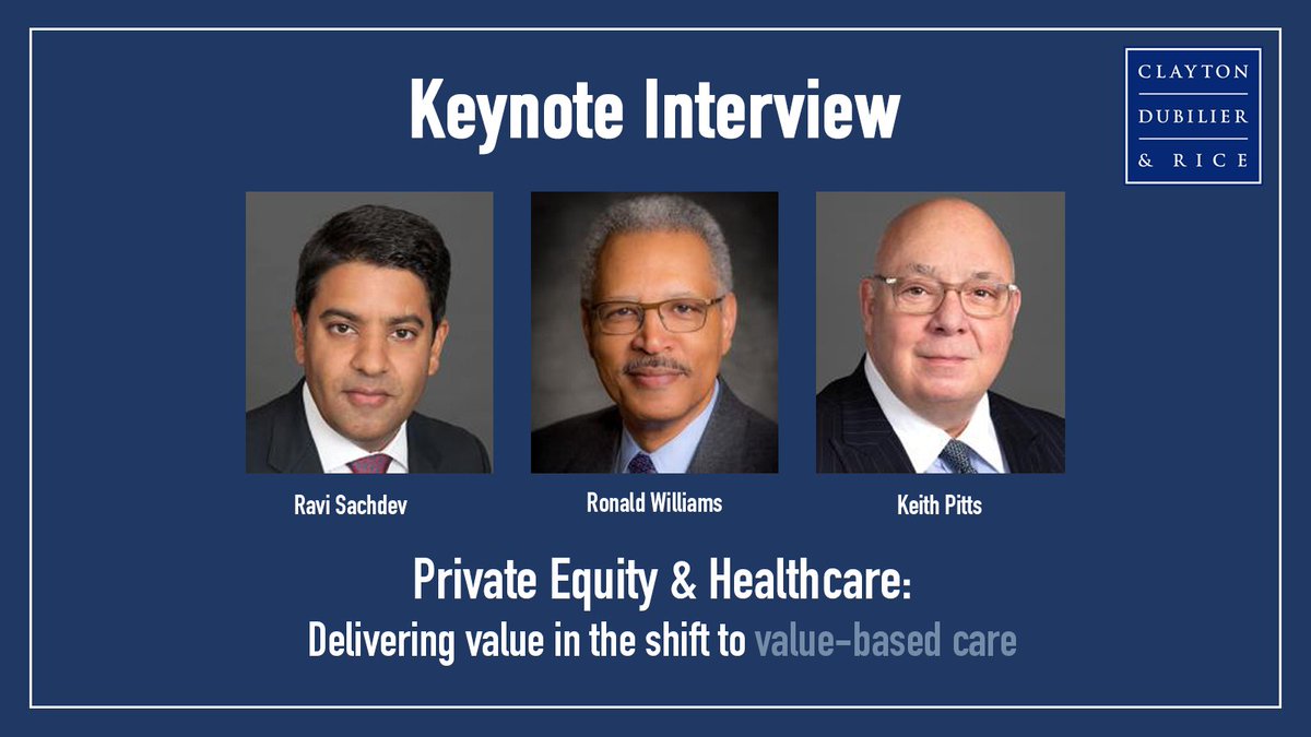 CD&amp;R Partner Ravi Sachdev and Operating Advisors to CD&amp;R Funds Ron Williams and Keith Pitts share their thoughts on private equity’s role in transitioning America’s healthcare system to a value-based system in which the patient is at the center of it all. #CDRBuilds 

Read the