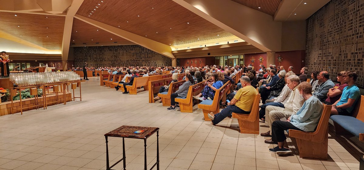 What an incredible showing at night 1 of the Resurrection Parish Mission! If you missed last night, there's still plenty to experience tonight and tomorrow. Remember to say hi to one of our Knights greeting you at the door. #pghCatholic #KnightsInAction #kofc