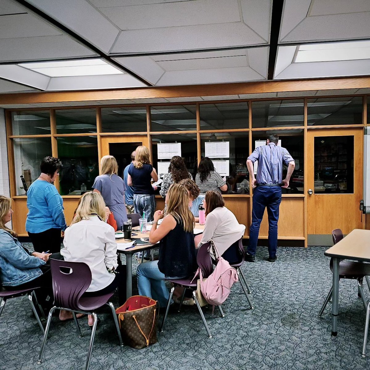 "Never doubt that a small group of thoughtful committed individuals can change the world" The SMS staff was getting it done this afternoon! So proud of this amazing group of professionals #sayvillems #ownyourpath #proudprincipal