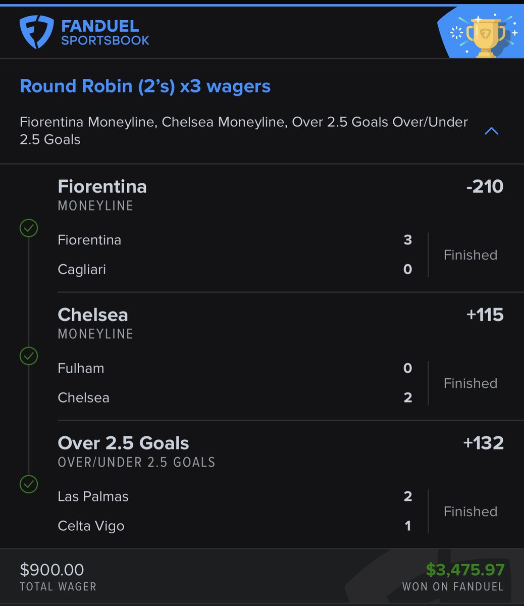 GOEbets's tweet photo. @Pickwith456 Went with the round robins 🍻 https://t.co/AXxY4b1qa1