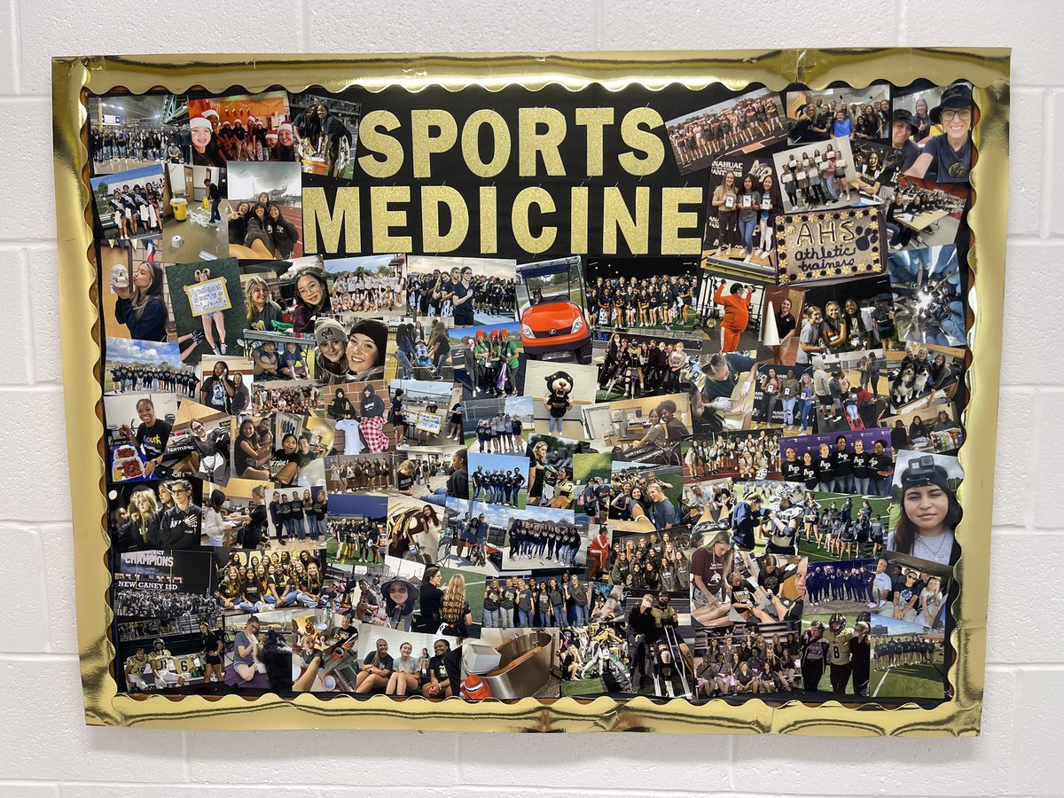 Check out our updated sports medicine picture board located in the entrance of the fieldhouse! 💛🖤🤍