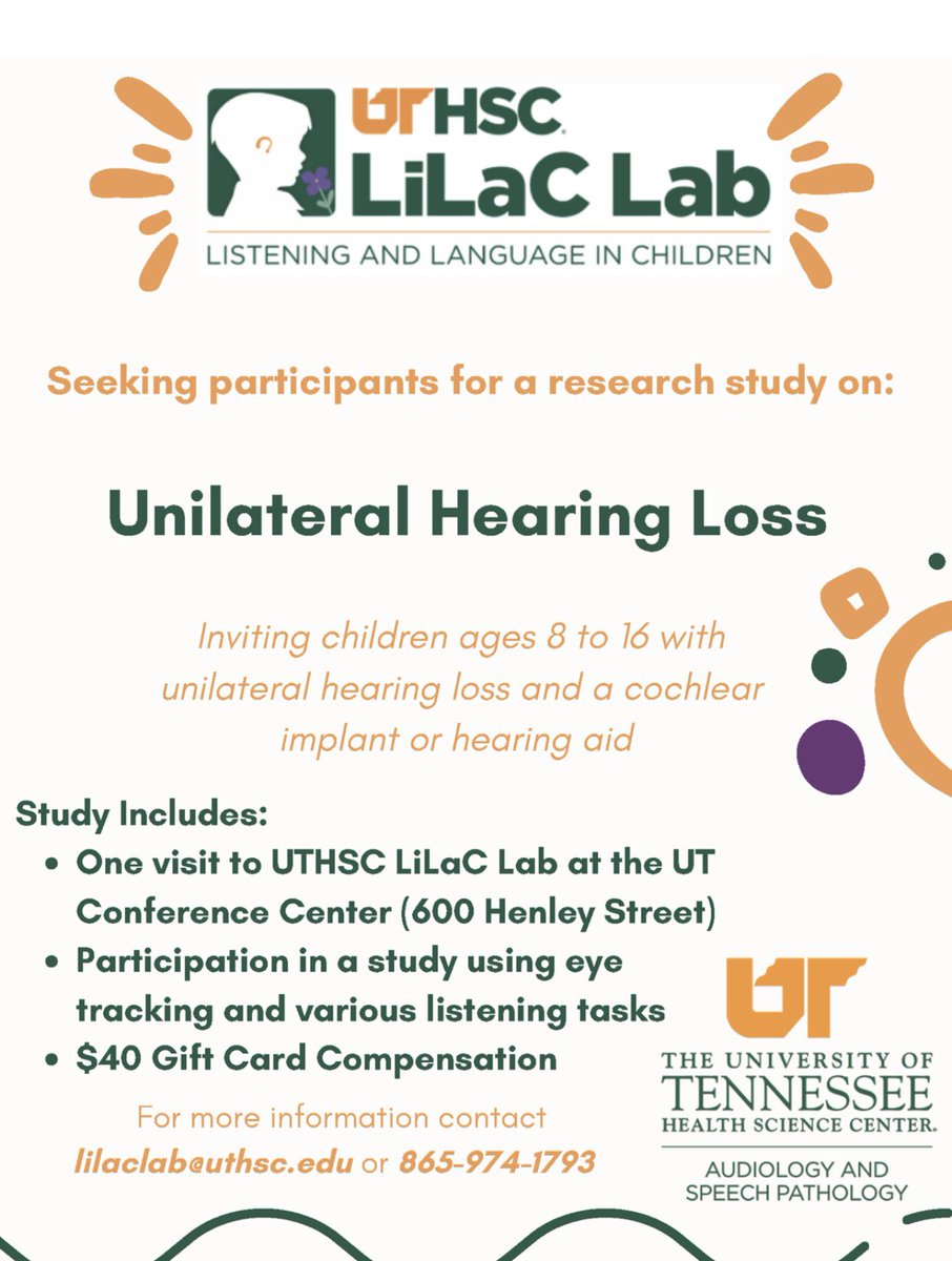 UTHSC Audiology and Speech Pathology tweet media
