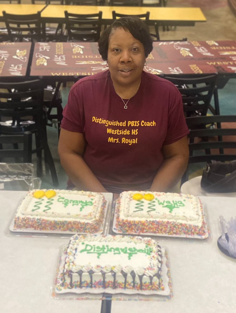 WHS_Seminoles's tweet photo. Westside Students and Staff enjoyed their PBIS KICKOFF along with great news of reaching “Distinguished Level” for PBIS! Seminoles follow the leadership of PBIS Coach Ms. Santina Royal to promote positive engagement!
#Built4Bibb #WestsideWinning #PBISDistinguished #BibbPBIS https://t.co/pGeWJ1fECB