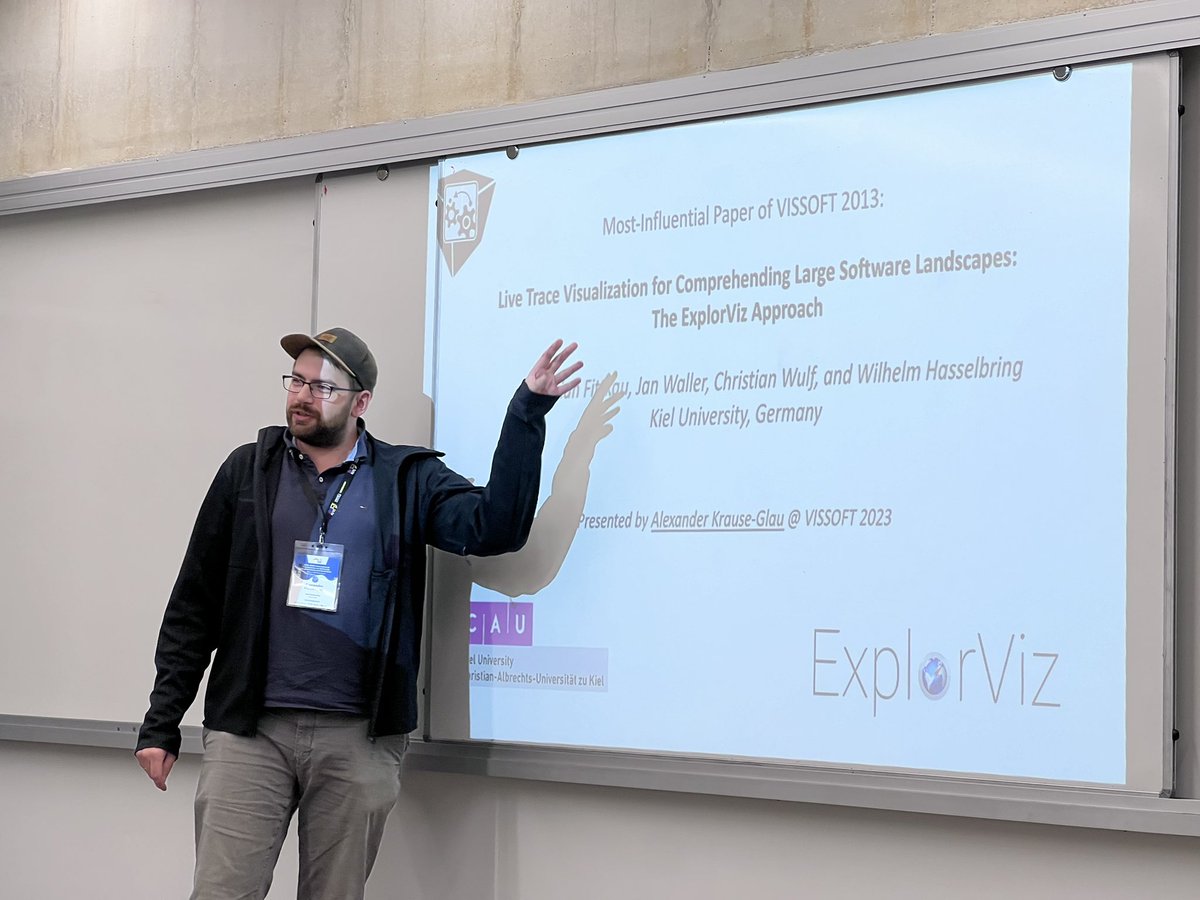MIP paper presentation about the development and influence of ExplorViz  explorviz.dev #VISSOFT2023 #SoftwareVisualization
