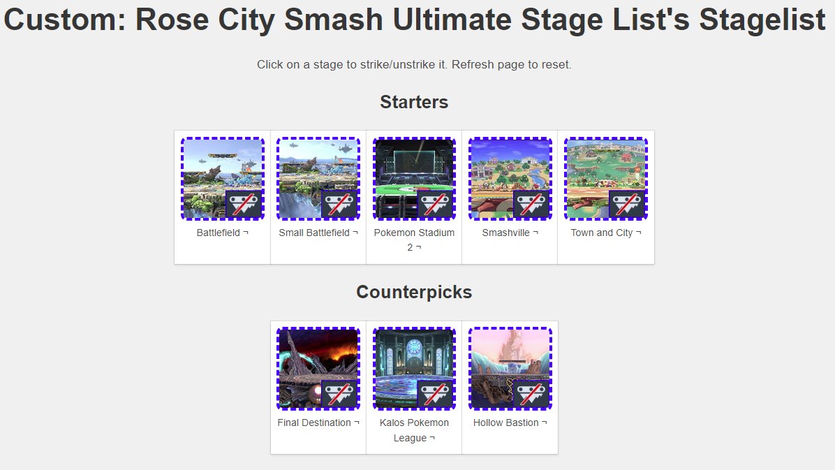 With a new season upon us as of the beginning of October, we've decided to change up our stagelist.
Here is the new starter and counterpick list:

We're excited to see this season's results!