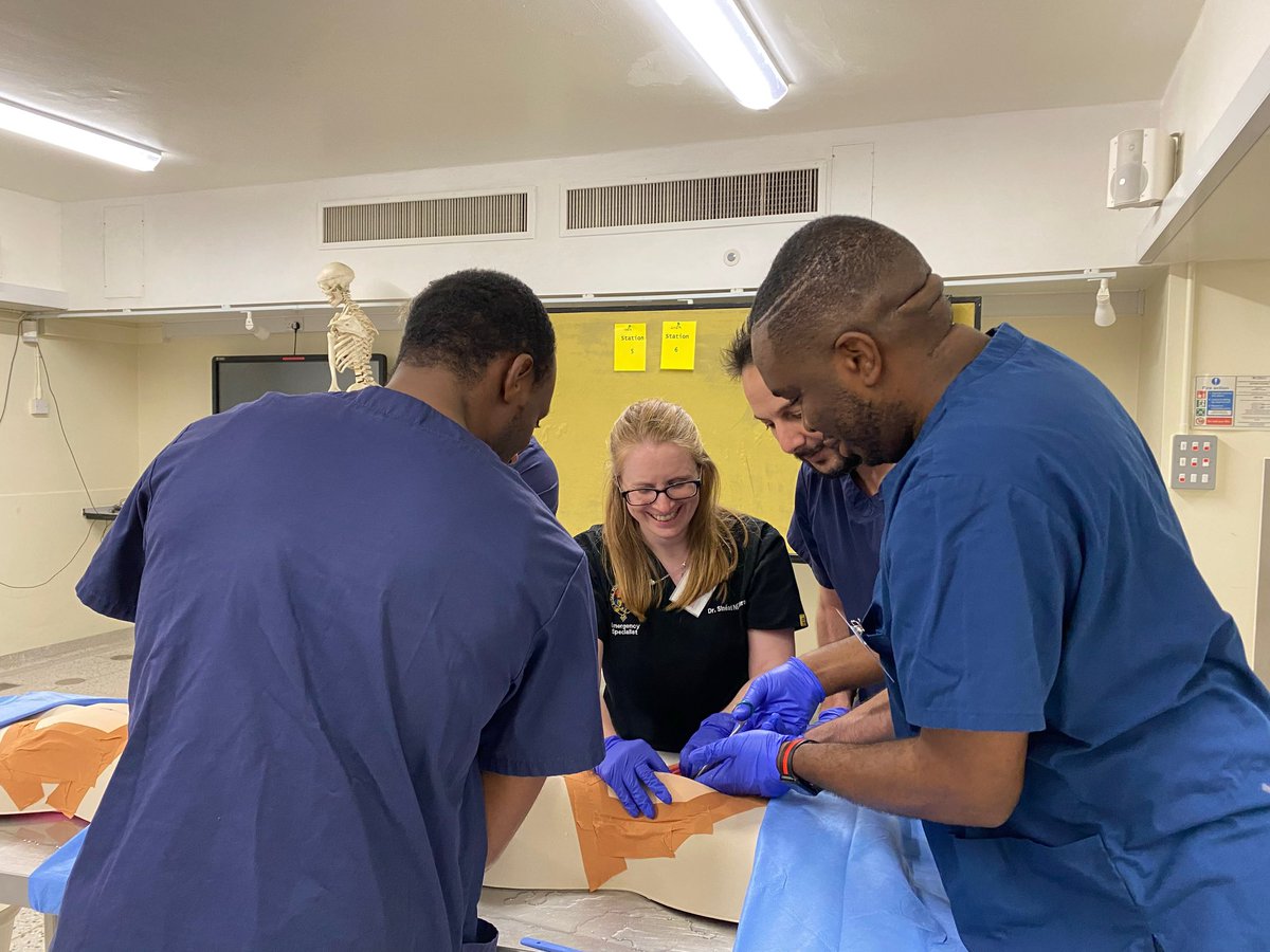 EmergEdu's tweet photo. 🎉 Congratulations to #TheProceduresCourse faculty and participants on the completion of our very first course in Cambridge, UK! 🇬🇧  💫 Two days of hands-on practice and international peer-to-peer learning on HALO procedures in the historic Human Anatomy Centre at Cambridge University has been an invaluable experience for us all.   Next stop, Leuven Belgium 🇧🇪
 @TPCourse @cjgroombridge @Sineadnib #EmergEdu #MedEd