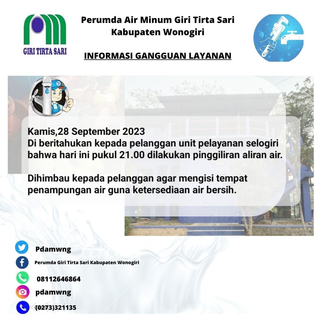 PUDAM Wonogiri (@pdamwng) on Twitter photo 