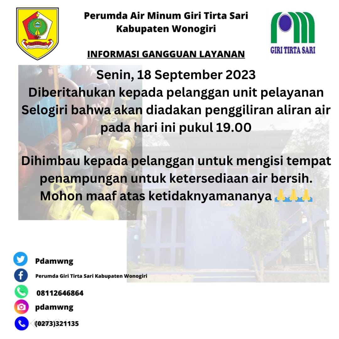 PUDAM Wonogiri (@pdamwng) on Twitter photo 