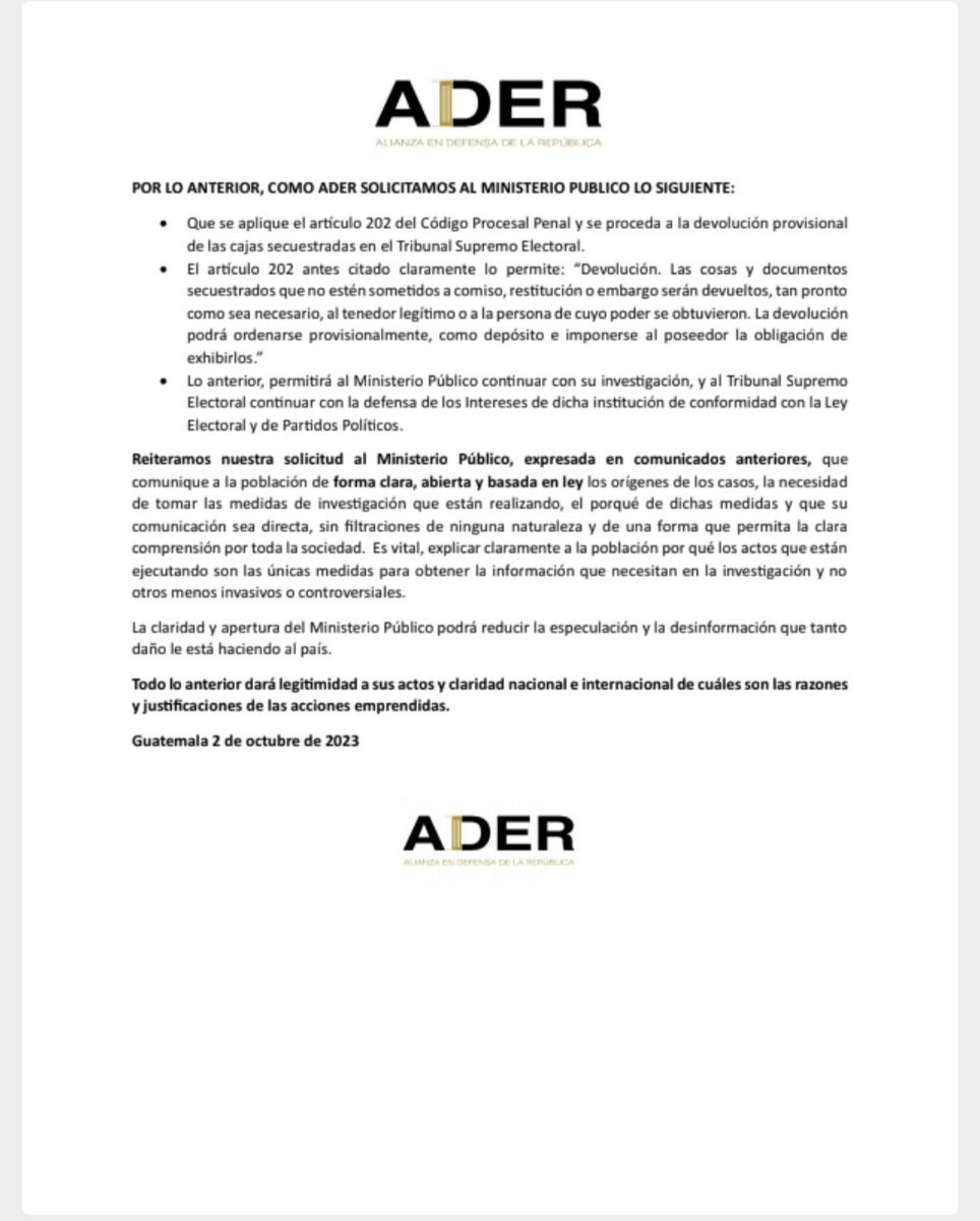 Este es un llamado a la razonabilidad en las acciones e informar correctamente para evitar incertidumbre y especulacion: