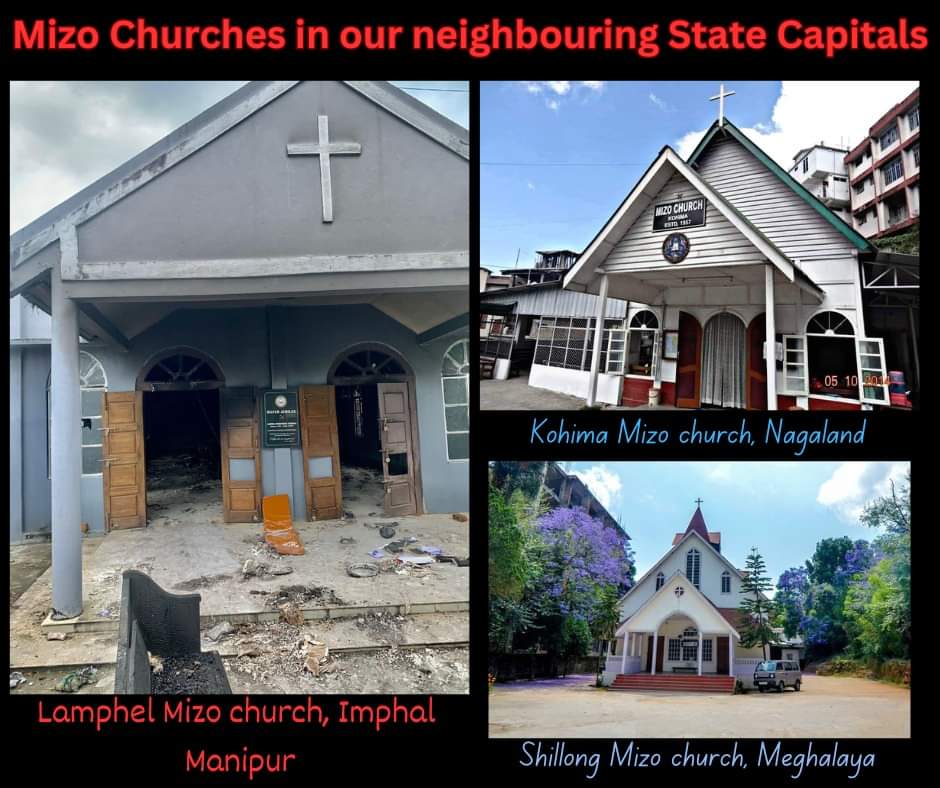chinkukimizogin's tweet photo. Beautiful Mizo churches in peaceful neighbouring states Nagaland, Meghalaya and in Manipur! 
#ThisIsManipur #OnlyInManipur

Kuki_Zos(Chin-Kuki-Mizo) and the liar's, the R@pist community meiteis are already separated. We want the center to install administration in Kuki-Zo Hills.

@Channel4News @guardiannews @BBCWorld @BBCBreaking @AJEnglish @Daily_Express @DailyMailUK @standardnews @EveningStandard @itvnews @GBNEWS @BreitbartNews @AmericanThinker @DrTurleyTalks @CosmanEmilSSTJ @ChristianPost  @DeclaracionDDMM   @india_NHRC @ISHRglobal @HRF @rights_india @RightsGAC @UNHumanRightsEU @UNOCHA @amnestysasia @AIIndia @amnesty @ICRC @IndianRedCross @indSupremeCourt
@Spearcorps @official_dgar @crpfindia @adgpi @BSF_India @easterncomd 
#ThisIsKuki_ZoStory
#MeiteiWarCrimes #Manipur