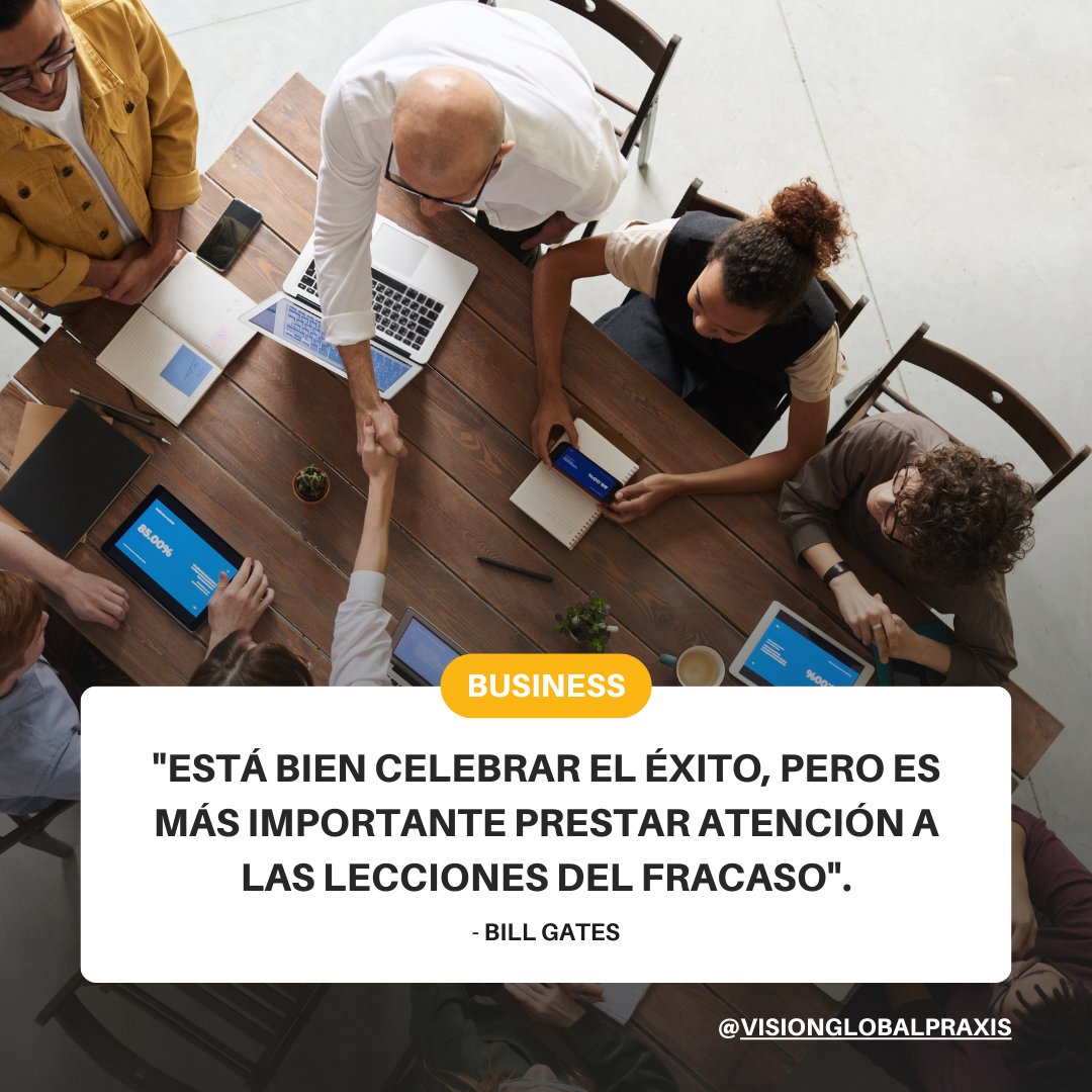 BusinessPraxis's tweet image. Cada revés nos enseña lecciones invaluables y nos impulsa a mejorar. No temas el fracaso; abrázalo como un escalón hacia el logro empresarial.
#AllGenerations #EquiposAgiles #GobiernoCorporativo #EstrategiaEmpresarial #CreacionDeValor #VisiónGlobal #DesarrolloDeEquipos