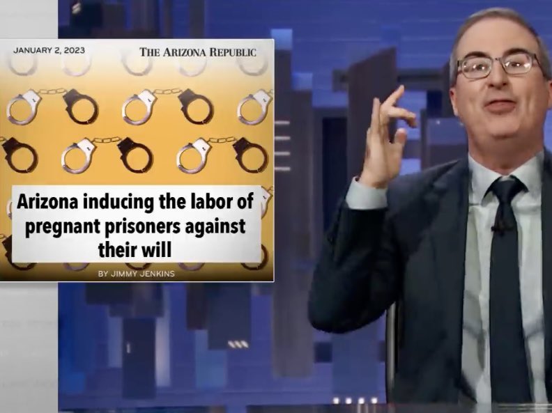 Really, really honored to have my reporting included in my favorite show <a href="/LastWeek/">Last Week</a>. Thank you <a href="/csmcdaniel/">Chris McDaniel</a> for putting so much time and effort into researching the complex and terrible saga of prison health care, and for looking out for local reporters. youtu.be/82QYlbiawJI?si…