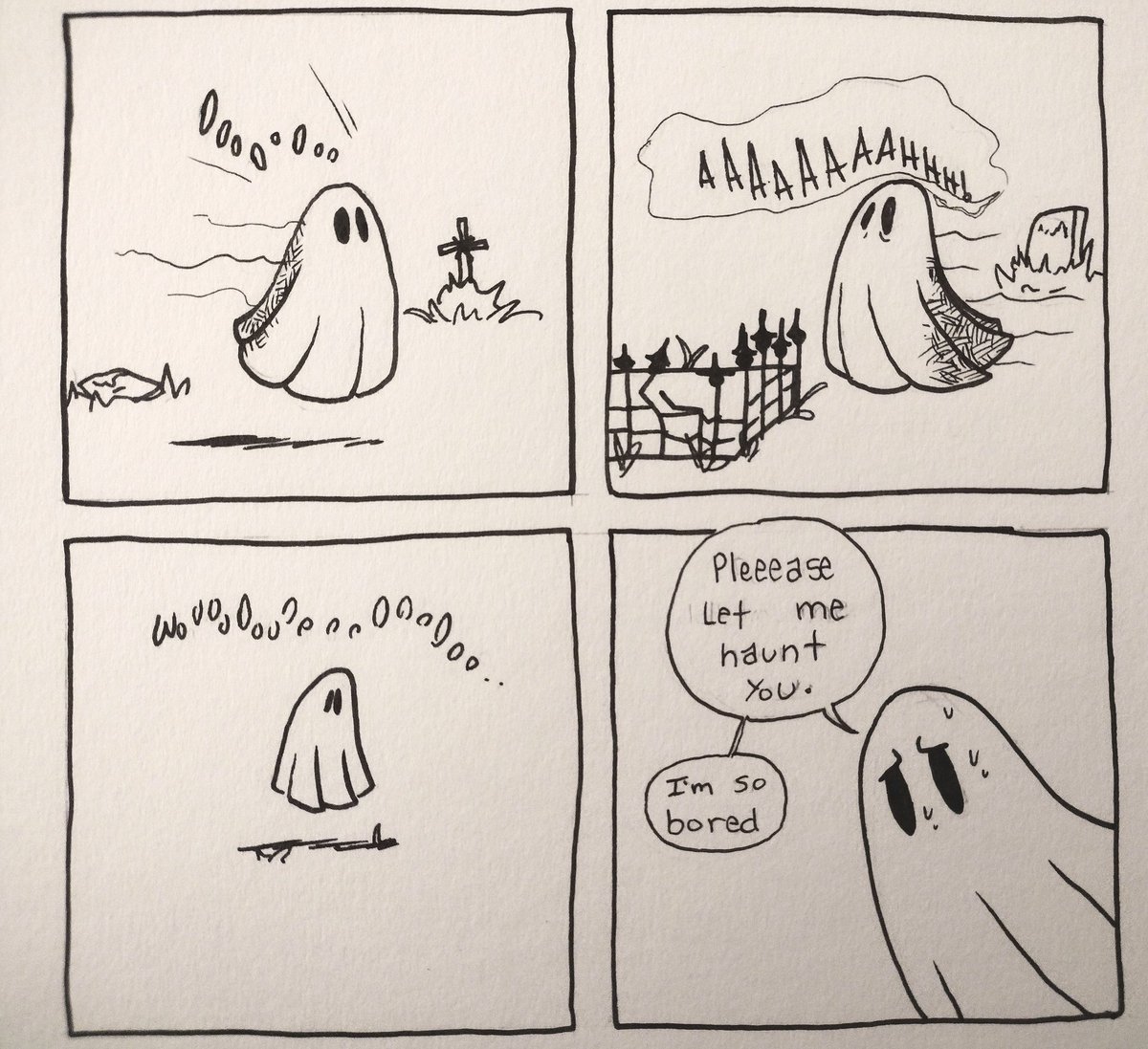 trixelthepixel's tweet photo. Comictober day 01: ghost https://t.co/6fBUyYacv6