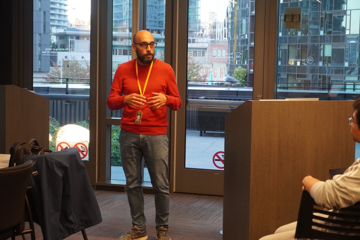 SEASpaceApps's tweet image. We had an amazing time Friday night with @AWS Aerospace and Satellite for our first-ever in-person pre-event workshop. Participants got hands-on experience with technology they can use for working with space data at the #NASA #SpaceApps this weekend!