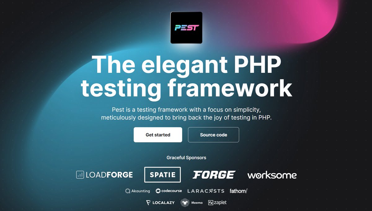 MonteiroDev's tweet image. No último fim de semana terminei de ler a documentação sobre #Pest. Fácil de usar, elegante, progressivo, documentação muito bem feita... Testar se torna um vício! #php #testingFramework