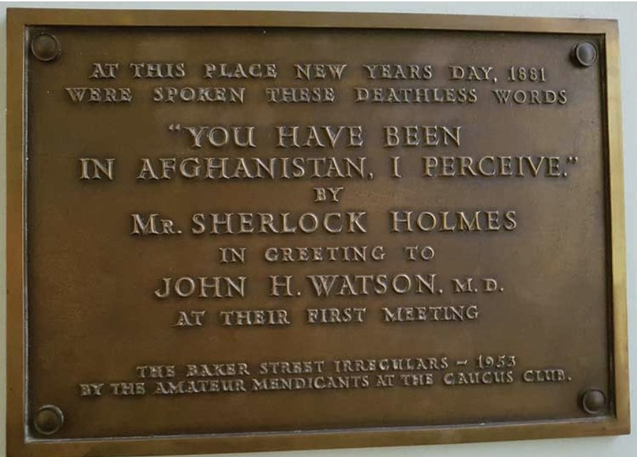 "You have been in Afghanistan, I perceive." (STUD)
One of the first things #SherlockHolmes ever said to #DrWatson: