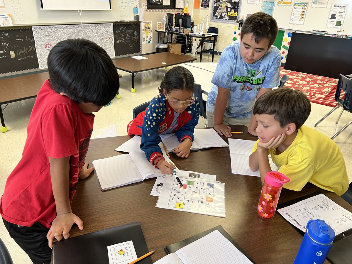 MrsFrizzle22's tweet photo. Our delicious moment was all around Number Systems! Taking our learning and using our notes to solve locks to our breakout box. What an experience and teamwork. A brain break on our color wall was much needed @NISDDriggers @NISDGTAA @NISD https://t.co/Mbw5iLbX6E