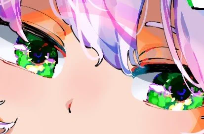 とあるイラストレーターさんの影響でどんなにだるい時でも目ん玉だけは絶対こだわるようにしてる