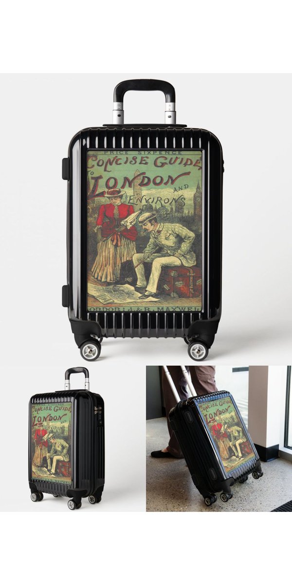 New! 
Travelers Gift idea 
Vintage Advertising Travel Guide to London England Luggage by RecycledVintageArt 
#gifts #giftidea #luggage #vintage #travel #touristguide #coverart #coolbags 
buff.ly/3tcc8Fn