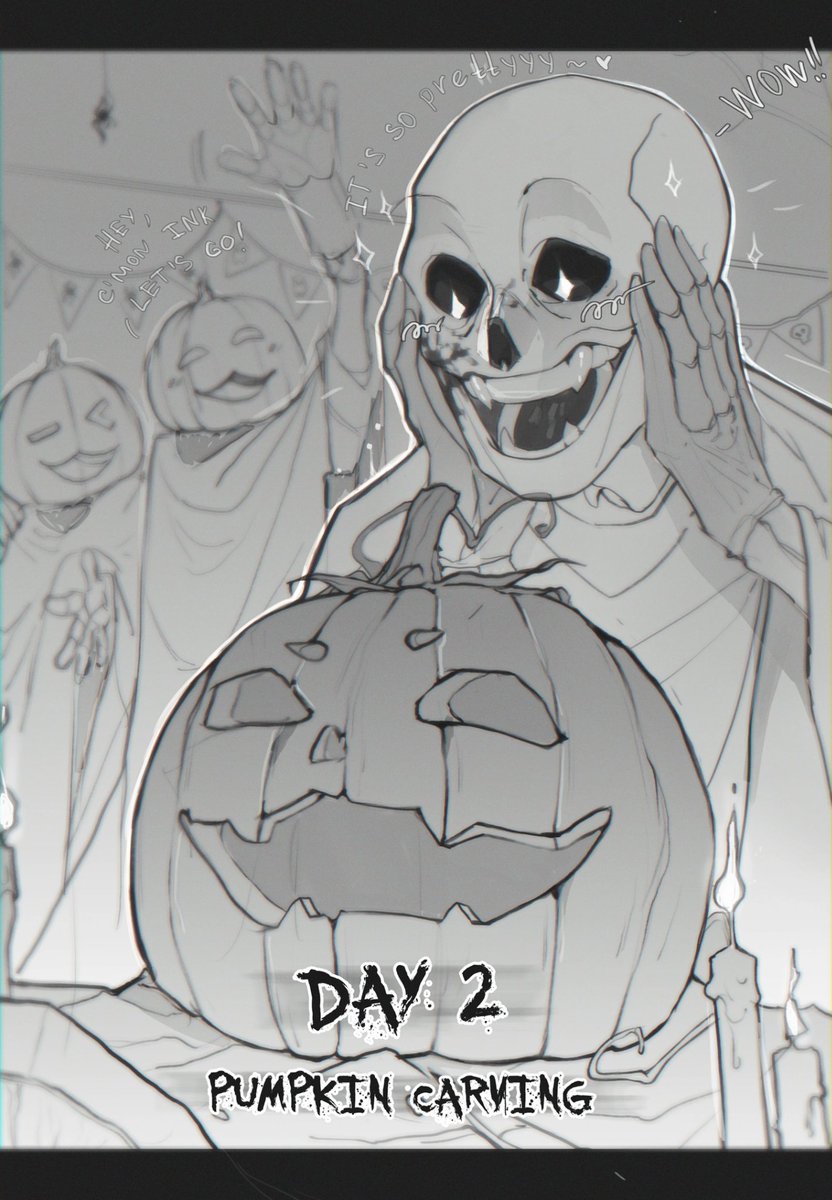 ABYSS34778014's tweet photo. 💛DAY 2 - PUMPKIN CARVING💛
LOOK WHO CAME BACK <3
#inktobertale https://t.co/pUX1kzS9RT