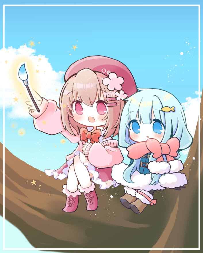 「空色の日 」|犬飼/さかなのマーチ【BOOTH新作追加/名古屋コミティア【D-24】】のイラスト