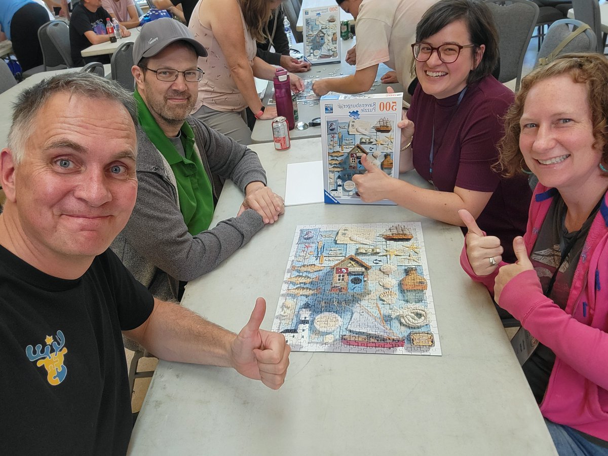 We came in 26th of 40 teams at the first ever in person Great Canadian Puzzle Challenge, it took us 46 minutes which was about double the time of the winners. But it was a lot of fun with this great team - The K-Dub Puzzle Club