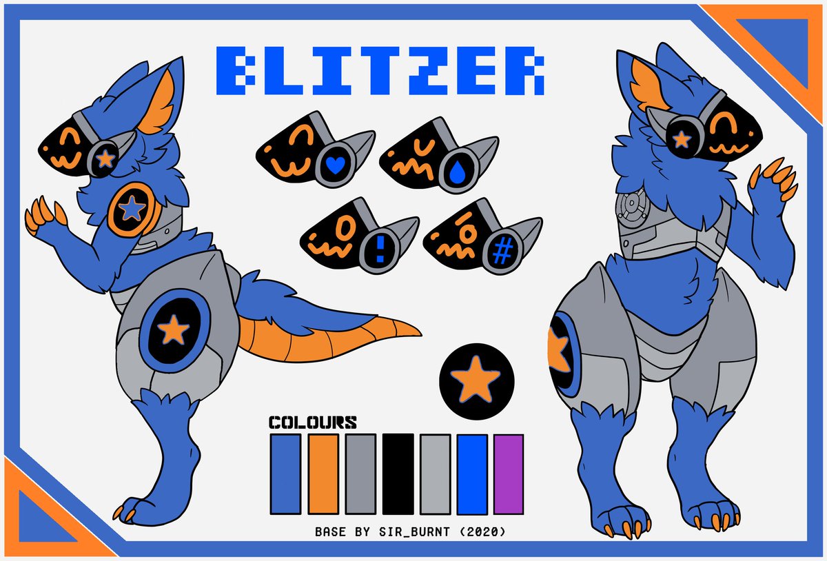 Blitzertheproto's tweet image. Hello Twitter, I suppose it&apos;s time for a proper introduction, lol. I&apos;m Blitzer The Protogen, and I am a goober sometimes lol, oh btw, here&apos;s my ref