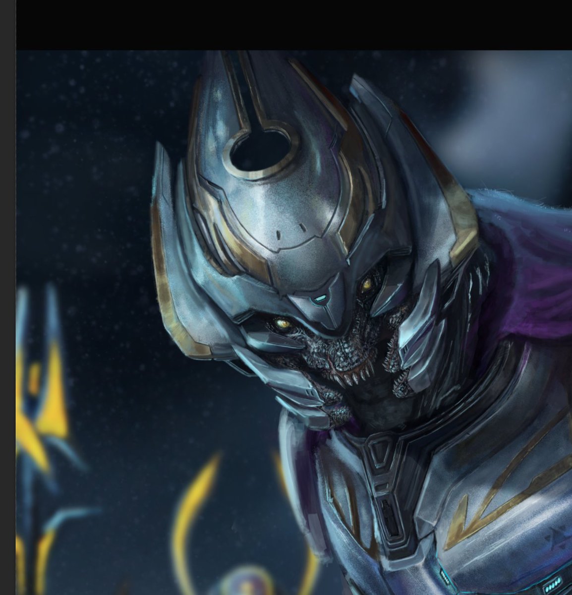 OC sangheili commission WIP