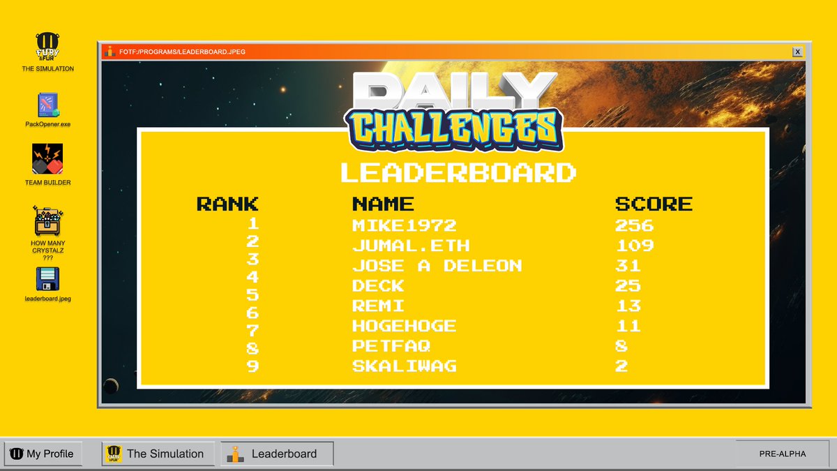 Another week of our Daily Challenges has been completed and the September Leaderboard looks like this. 

Remember, Daily Challenges are your way to get ahead of the pack and be ready to get that first LR on game launch. It's also the only way to be guaranteed invite to pre-alpha