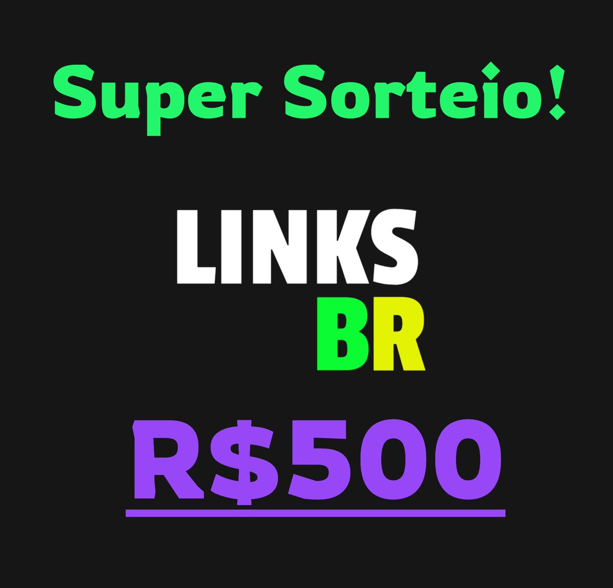 LinksBrazil's tweet photo. Super Sorteio de R$500!!

-O ganhador vai ter um boleto pago no valor de R$500.
-Termina dia 07/10 às 14h

Link para participar e mais informações
https://t.co/g6dFsRbYwC https://t.co/tILYAkXlWS