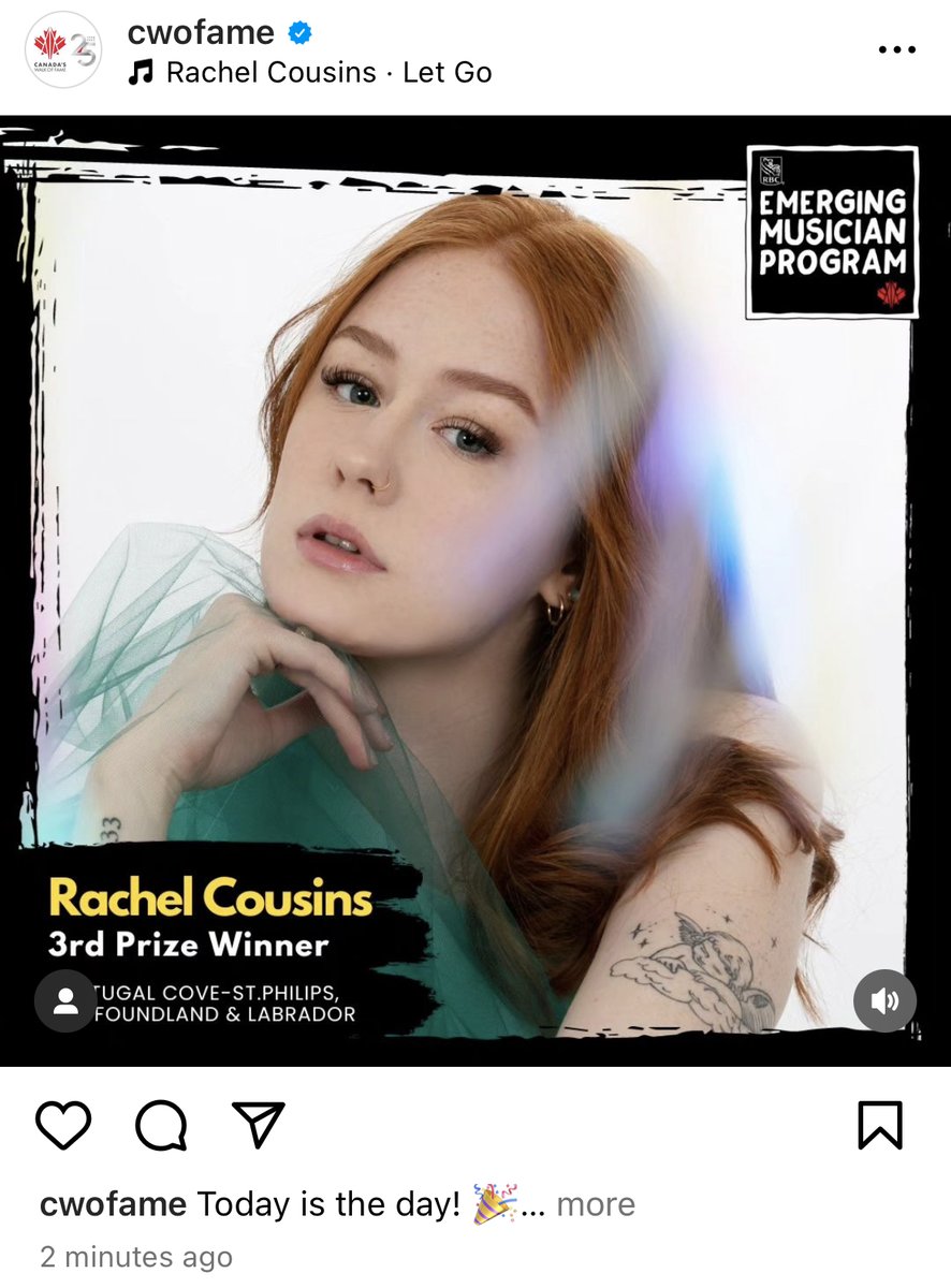 it has been a very exciting day. I am very grateful to be chosen as a 3rd prize winner for the <a href="/CWOFame/">Canada’s Walk of Fame</a> -RBC Emerging Artist Program this year. <a href="/CymbaMusic/">CYMBA Music</a> <a href="/hildacousins/">Hilda Cousins</a> <a href="/CBCMusic/">CBC Music</a> <a href="/_MusicNL_/">MusicNL</a> <a href="/ecmaofficial/">East Coast Music Association</a> <a href="/CBCNL/">CBC Newfoundland and Labrador</a> #canadianmusician