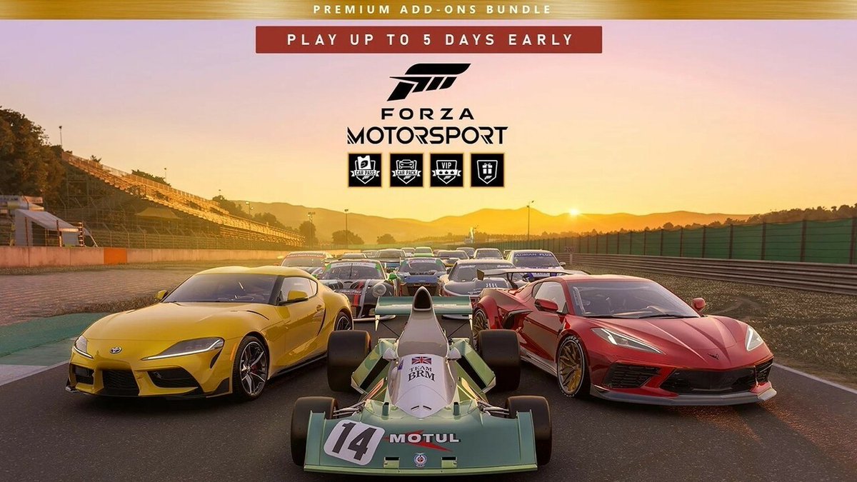 purexbox's tweet photo. Forza Motorsport Premium Upgrade: Everything You Need To Know https://t.co/lQxiJN7uUD #Repost #Xbox #ForzaMotorsport #PremiumUpgrade #PremiumAddOnsBundle #XboxSeriesX #XboxSeriesS #PC https://t.co/cltCFkP6Va