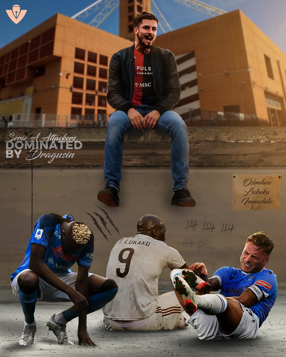 Radu Dragusin, shutting down world class attackers.

❌ Osimhen
❌ Lukaku
❌ Immobile

#smsports #sportsgraphics