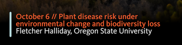 osu_bpp_grads's tweet photo. This week's EECB seminar is Botany and Plant Pathology's Fletcher Halliday!

Join us on Friday at 4pm in LINC 302 or on Zoom https://t.co/WPkQ3BLwZM