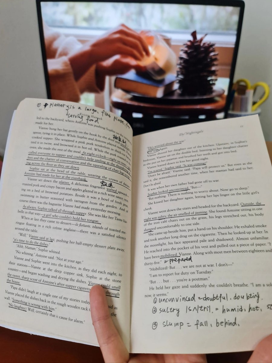 janesorrells's tweet photo. nightingale Christine Hanna 📖
   Chapters 1 and 2
I was so touched while reading this.
Paragraph.....📝
If I've learned anything in this long life, it's this. You can find out who you want to be in love. Today's youth want everyone to know who we are in war. https://t.co/E3KrE1Fzey