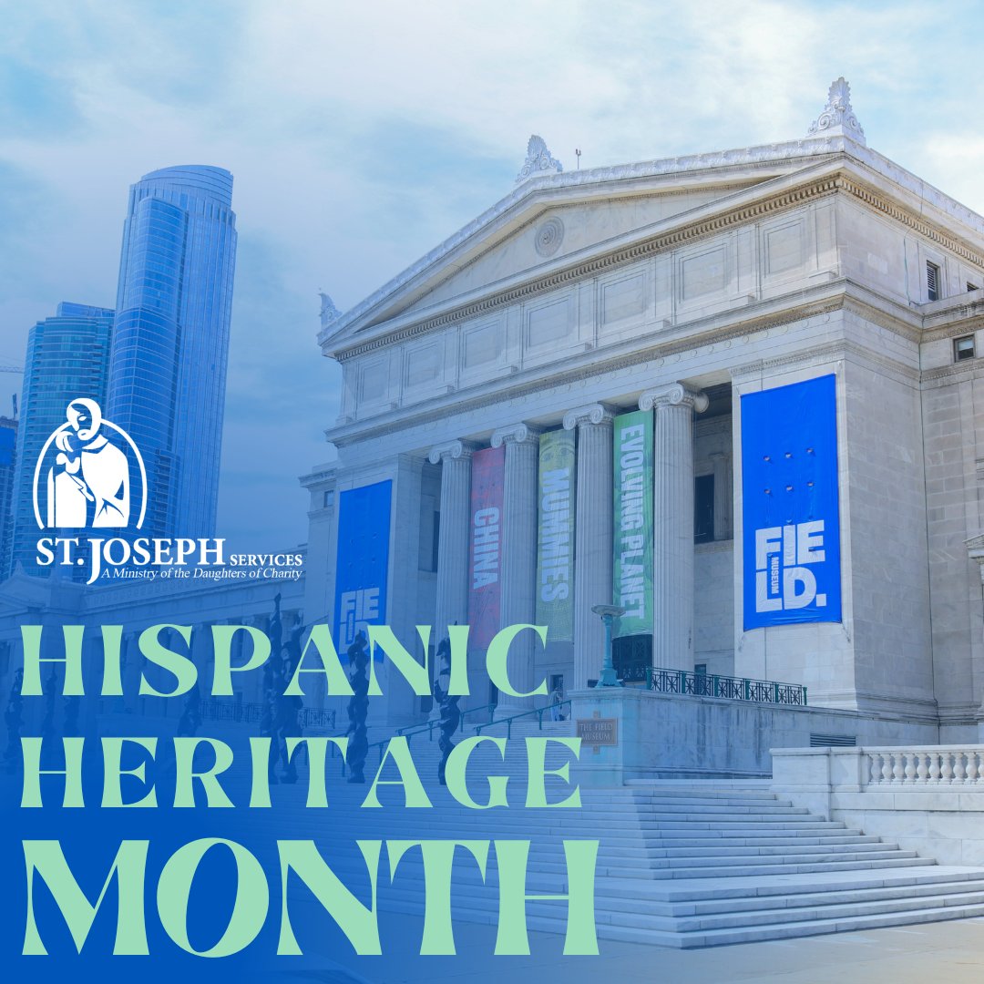 stjosephchicago's tweet photo. Experience #HispanicHeritageMonth at the @FieldMuseum! 🏛️ 
From 9/15 to 10/15, explore #LatinxHeritage with music, dance, and performances by Ballet Folklorico and La Escuelita Bombera de Corazon. 🌟
Learn More: https://t.co/3O9kmKqWW1
#TransformingLives #StJosephServices https://t.co/wZm51dz5f6
