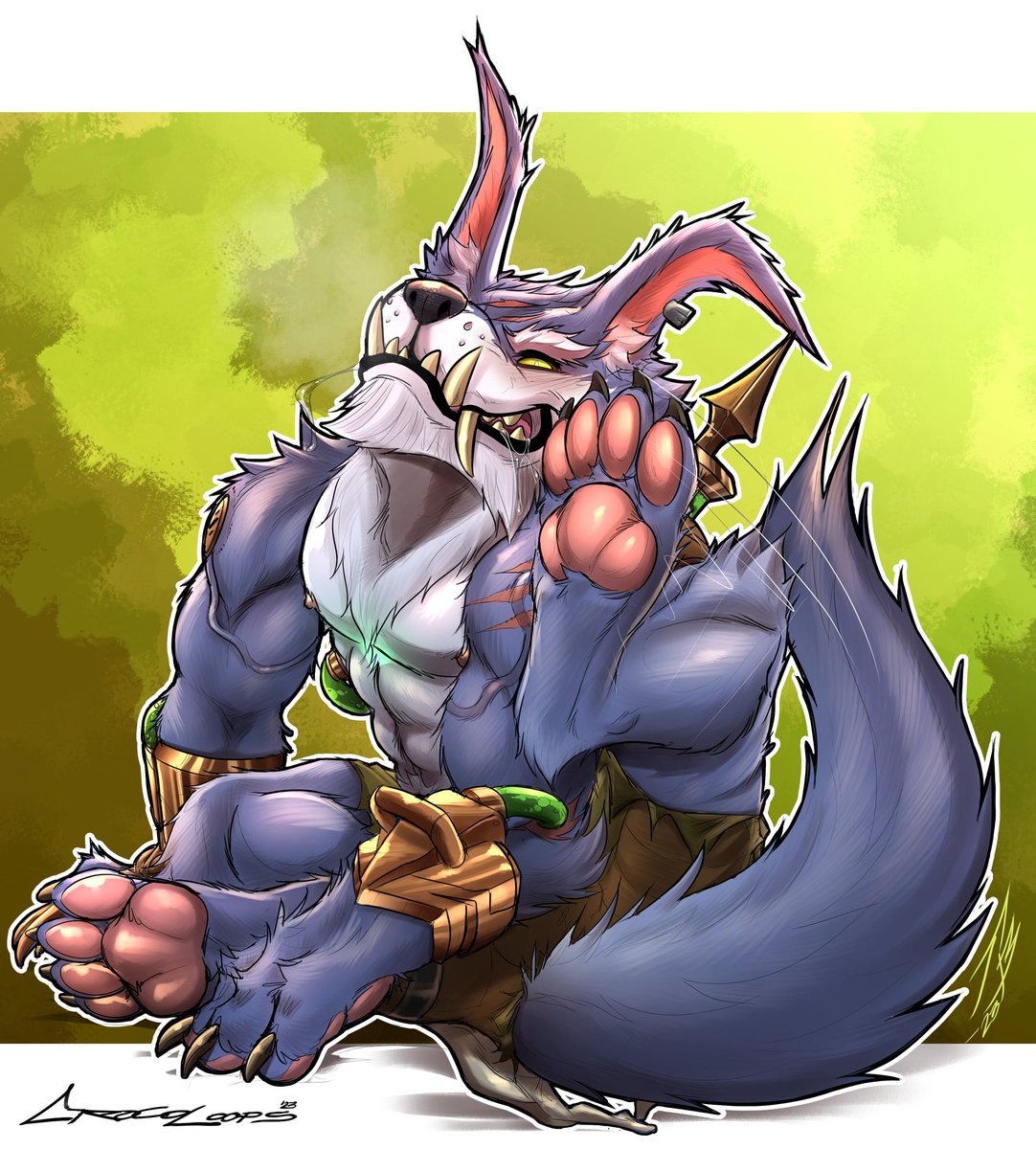 Crocoloops's tweet image. Warwick! The wrath of Zaun 🐺❤️

#LeagueOfLegendsArt