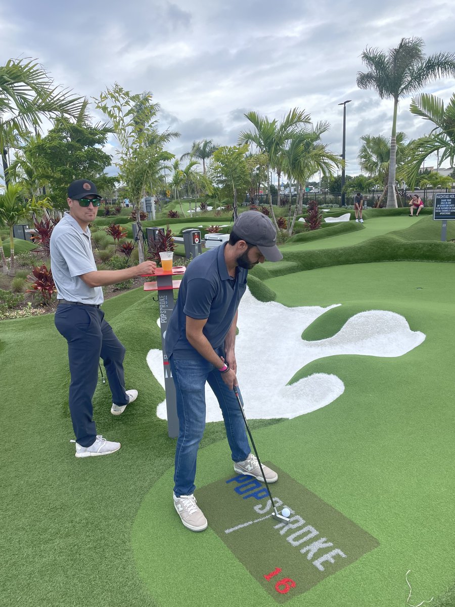 Our FL Team brushing off their putt putt skills at their Fall Fun event @popstroke ! #teamkoko