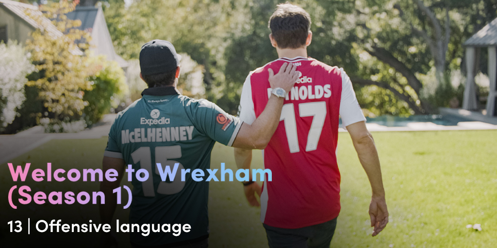 NZOFLC's tweet photo. #WelcomeToWrexham Season 1 is self-rated 13 with a warning note for offensive language. 

If you’re planning on watching this series, check out our breakdown to learn about the age rating and content warning. 

Full breakdown here: https://t.co/EdTwDqIUUm https://t.co/syp72UOS7g