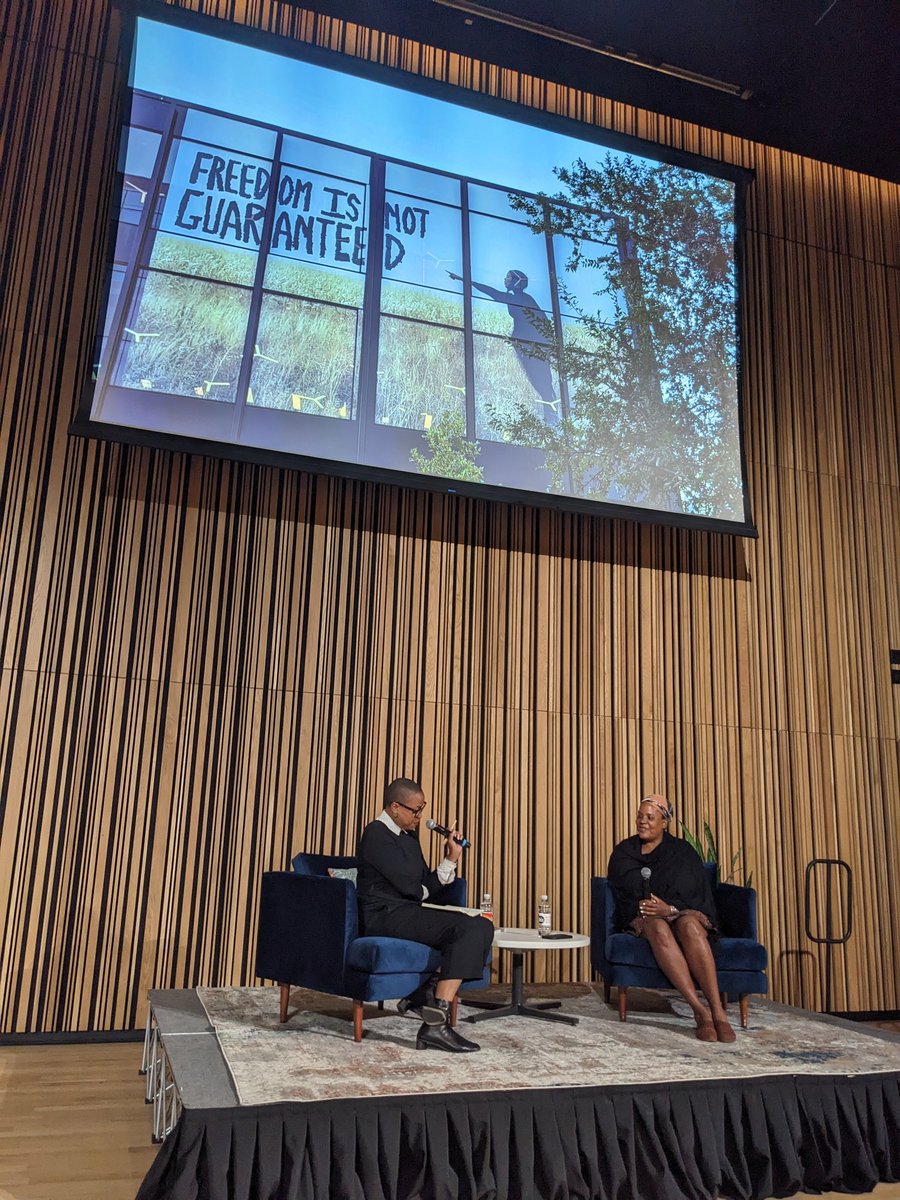 Grateful for this #BannedBooksWeek talk with artist Xavieria Simmons &amp; curator Rhea Combs at the MLK Jr Library in DC. 

"#Art asks us to disrupt, to push against the established narrative. To reject the confines."