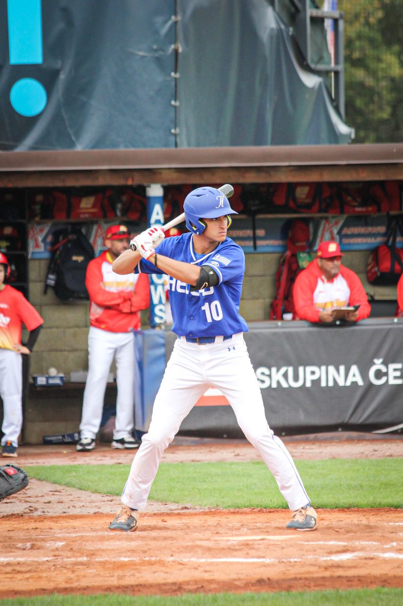 UNMLoboBaseball's tweet image. Some 📸 from Akili's big week in the Czech Republic with @GreekBaseball at 2023 European Baseball Championships!

Carris finished the tournament with .389 average and .966 OPS.

#GoLobos