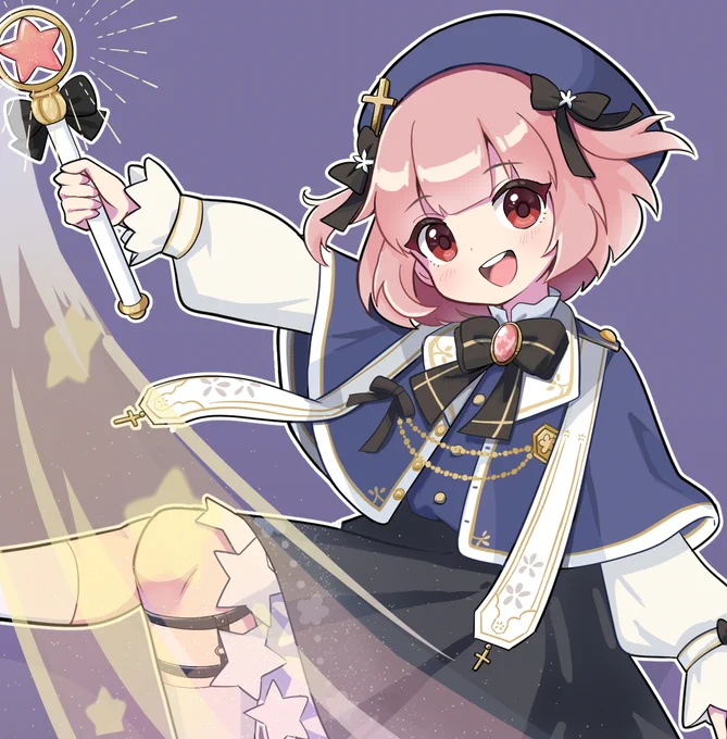 【お仕事】 Vtuberの小花衣ももみちゃん()のお誕生日イラスト描かせて頂きました!お誕生日おめでとうございますー