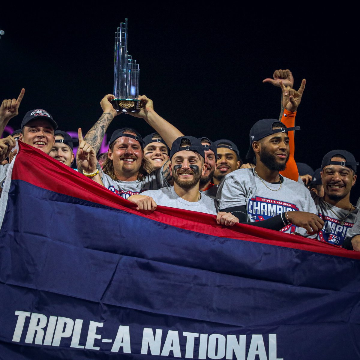 NorfolkTides's tweet photo. Connor Norby DELIVERED in the postseason 🔥🏆

Over the span of four games, he went 8-17 at the plate including two 3-hit games, 2 HRs and 14 TB 🤯

His 9th inning home run in Las Vegas proved vital in helping us win the National Championship!

#ProtecttheHarbor | @norby_connor https://t.co/2vVWcEMKZ6