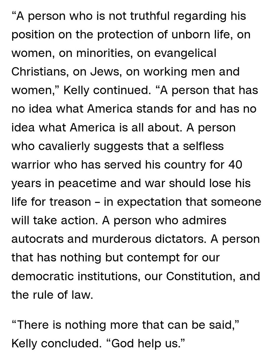 theliamnissan's tweet photo. Former Trump White House Chief of staff John Kelly: https://t.co/Fs6aRLfSrV